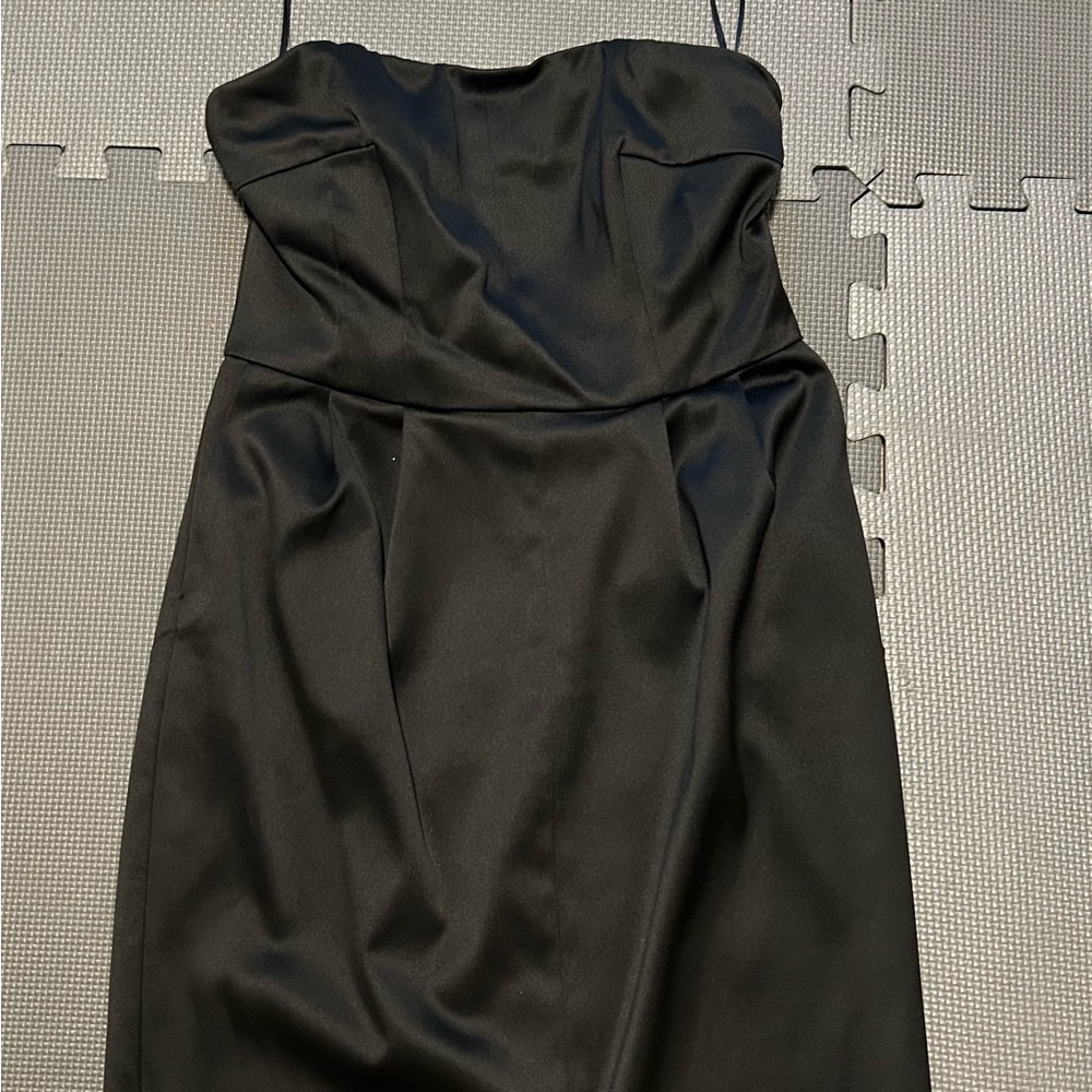 Express Black Strapless Dress